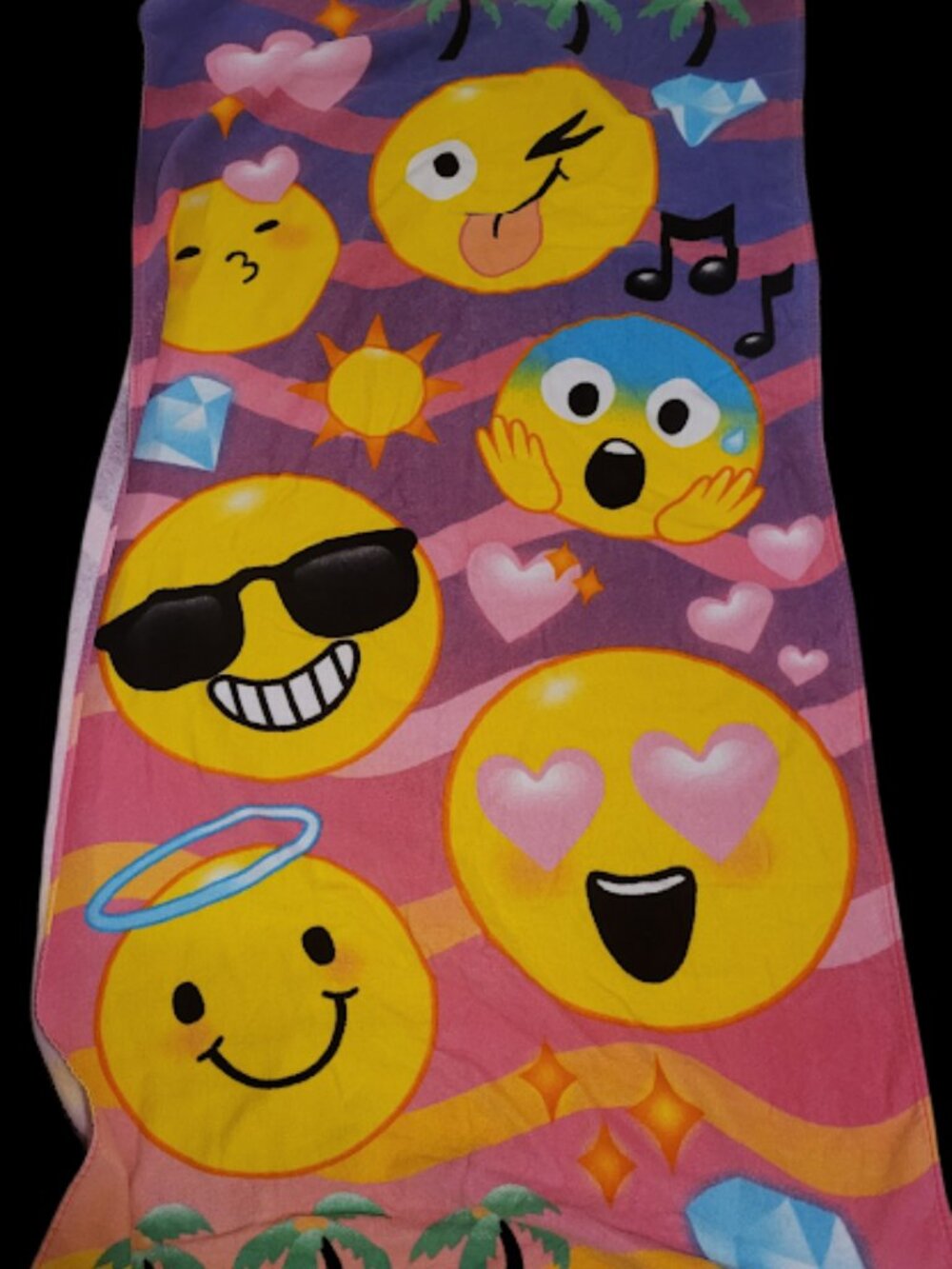 Jumping Beans Emoji Beach Towel